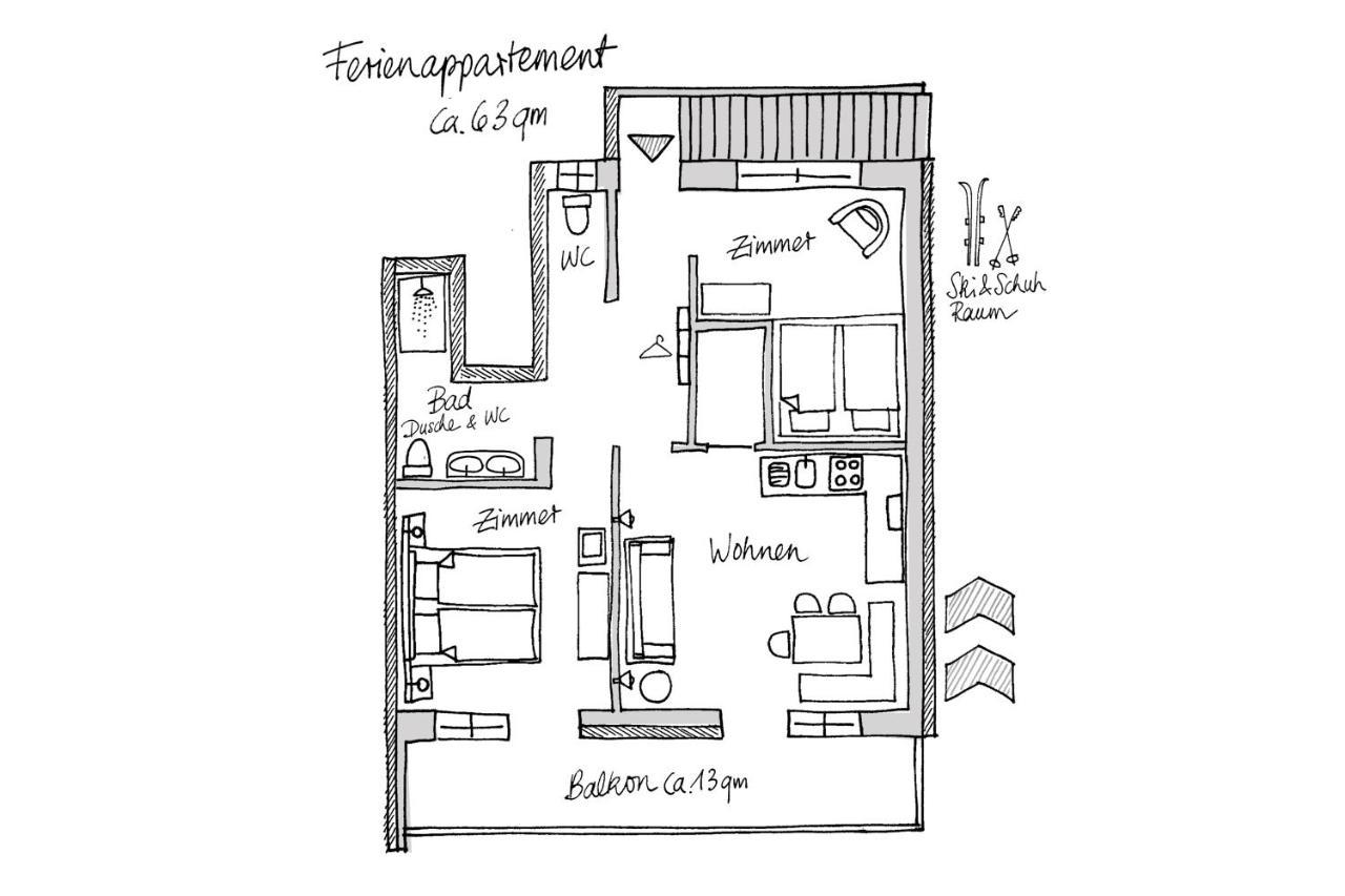 Ferienappartement Bergliebe グロースアルル エクステリア 写真